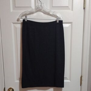 St. John Collection By Marie Gray Pencil Skirt Charcoal  Women's Size 10
